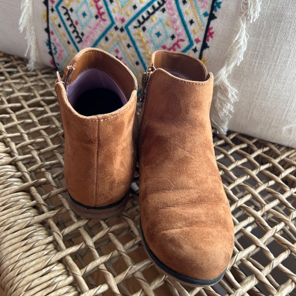 Girls Cat & Jack boots - lot of 2 pink and brown size 1 - Picture 2 of 4